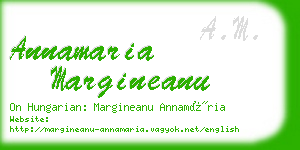 annamaria margineanu business card